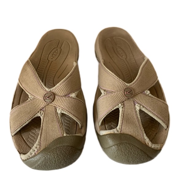 Keen Shoes Keen Womens Sz 95 Beige Bali Slipon Compression Footbed